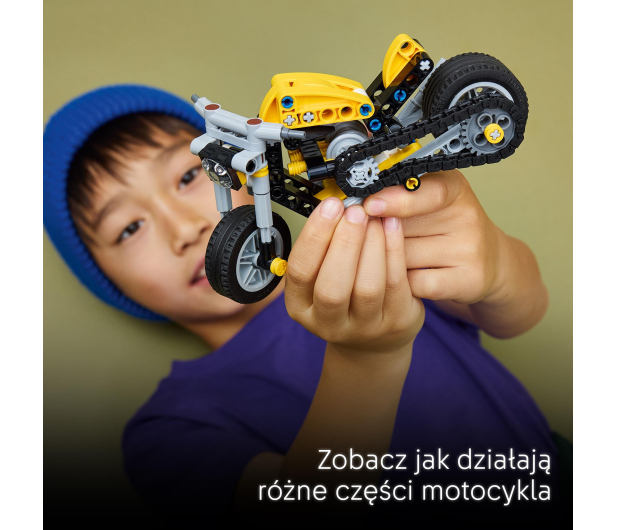LEGO TECHNIC 42225 Żółty motocykl - 1489548 - zdjęcie 7